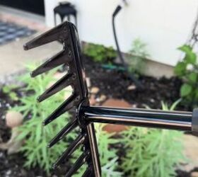 patio makeover, Garden rake