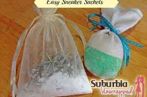 This is how she keeps sneakers smelling super fresh on a budget