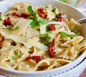frugal meals that are also healthy delicious, Easy Creamy Bow Tie Pasta Recipe Farfalle Pasta