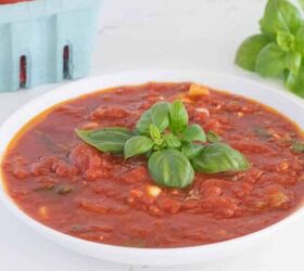frugal meals that are also healthy delicious, Marinara sauce in a white bowl
