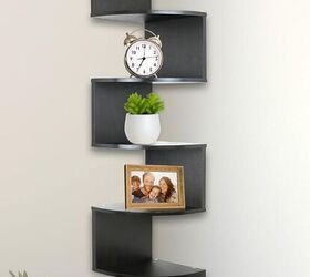 transform your space top decluttering hacks amazon products, Greenco Corner Shelves image via Amazon