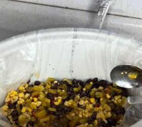 dump and go crockpot meals for when it s too hot to cook, Making black bean mango chicken tacos