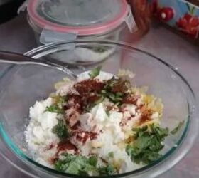 Making street corn chicken & rice bowls