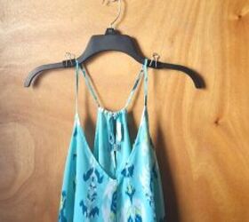 genius ways to repurpose everyday items, Binder clips on a clothes hanger