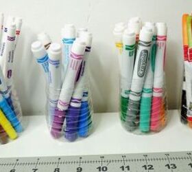 genius ways to repurpose everyday items, DIY pen pots