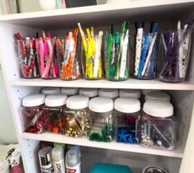 all the ways i organize my craft room