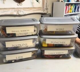 all the ways i organize my craft room