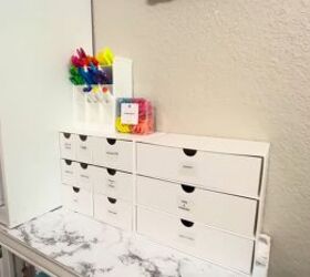 all the ways i organize my craft room