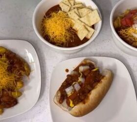 large family meal ideas feed a crowd for under 30, Chili spread