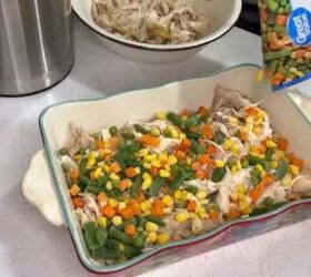 best fall casserole recipes, Making a chicken pot pie casserole