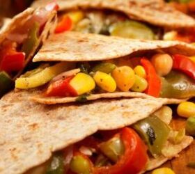 cheap air fryer meals, Air fryer veggie quesadillas image via Canva