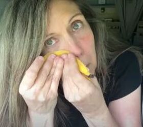 van life hacks, Using a banana skin on the face