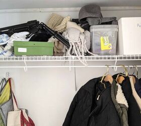 How to get a quick & easy coat closet refresh on a minimal budget