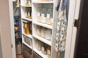 How to create a pantry in the space under your stairs (a great way to add storage space!)