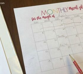 How she goes about her large family's monthly meal planning