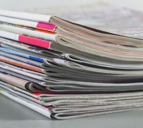 If you have stacks of old magazines lying around, here’s how to repurpose them