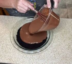 aldi thanksgiving meal challenge a delicious 30 feast, Pouring in cheesecake batter