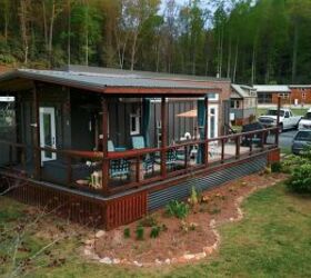 Check out their tiny home built for long-term living and community in Mills River, North Carolina