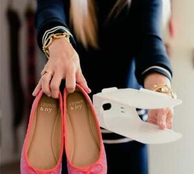 She found out the best way to take all the shoes you have and organize them effectively (wow!)