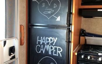 Paint Your Ugly RV Fridge With Chalkboard Paint