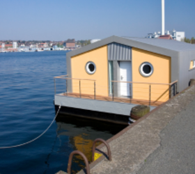 How a professional woodworker built his own tiny house pontoon boat