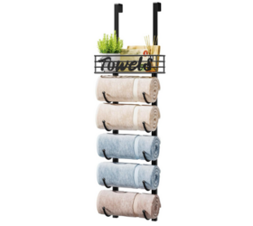 “This Gave Me Six Towel Hooks Without Taking Up Wall Space.”