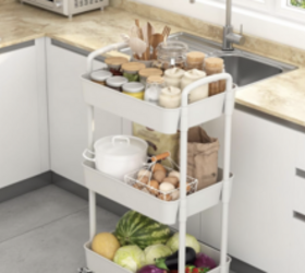“This Rolling Cart Instantly Organized My Kitchen Clutter”